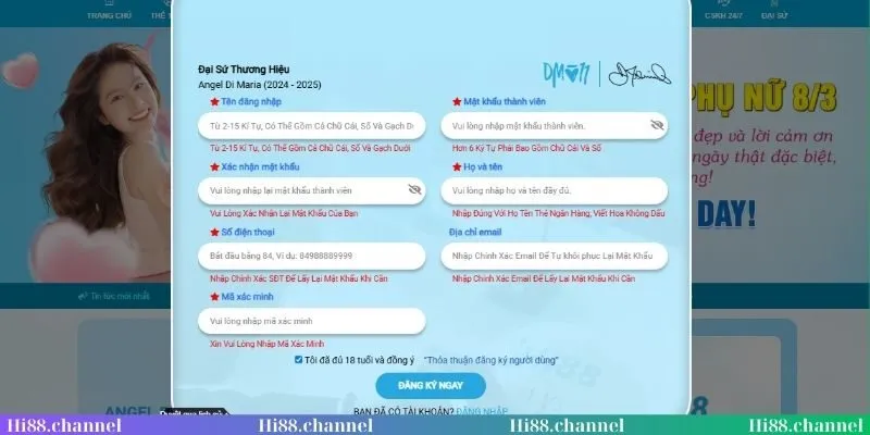 Câu hỏi liên quan đến thao tác đăng ký/đăng nhập mới nhất