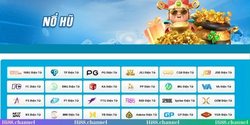 Chơi game nổ hũ tại nhà cái Hi88
