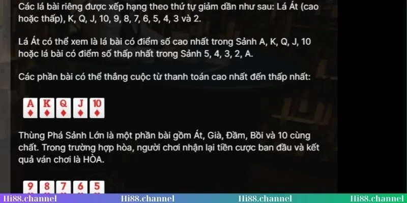 Hand bài poker đặc biệt