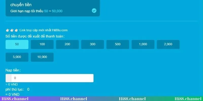 Lý do nạp tiền Hi88 thất bại