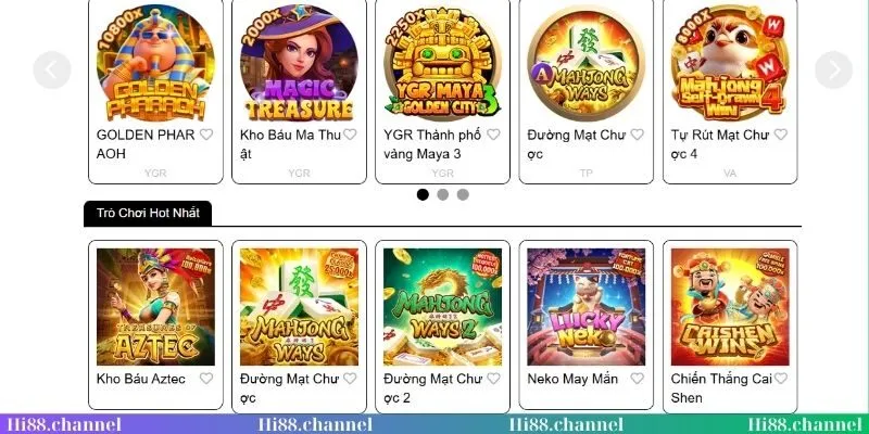 Trò chơi quay hũ chất lượng