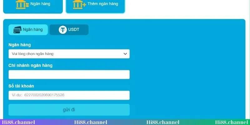 Tường tận các bước thanh toán rút tiền Hi88